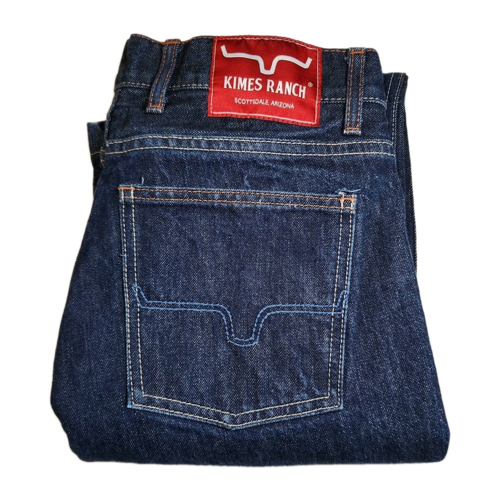 Kimes Ranch Dillon Jeans Mens 31x36 Made USA Relaxed Bootcut Western Cowboy EUC - Picture 9 of 13
